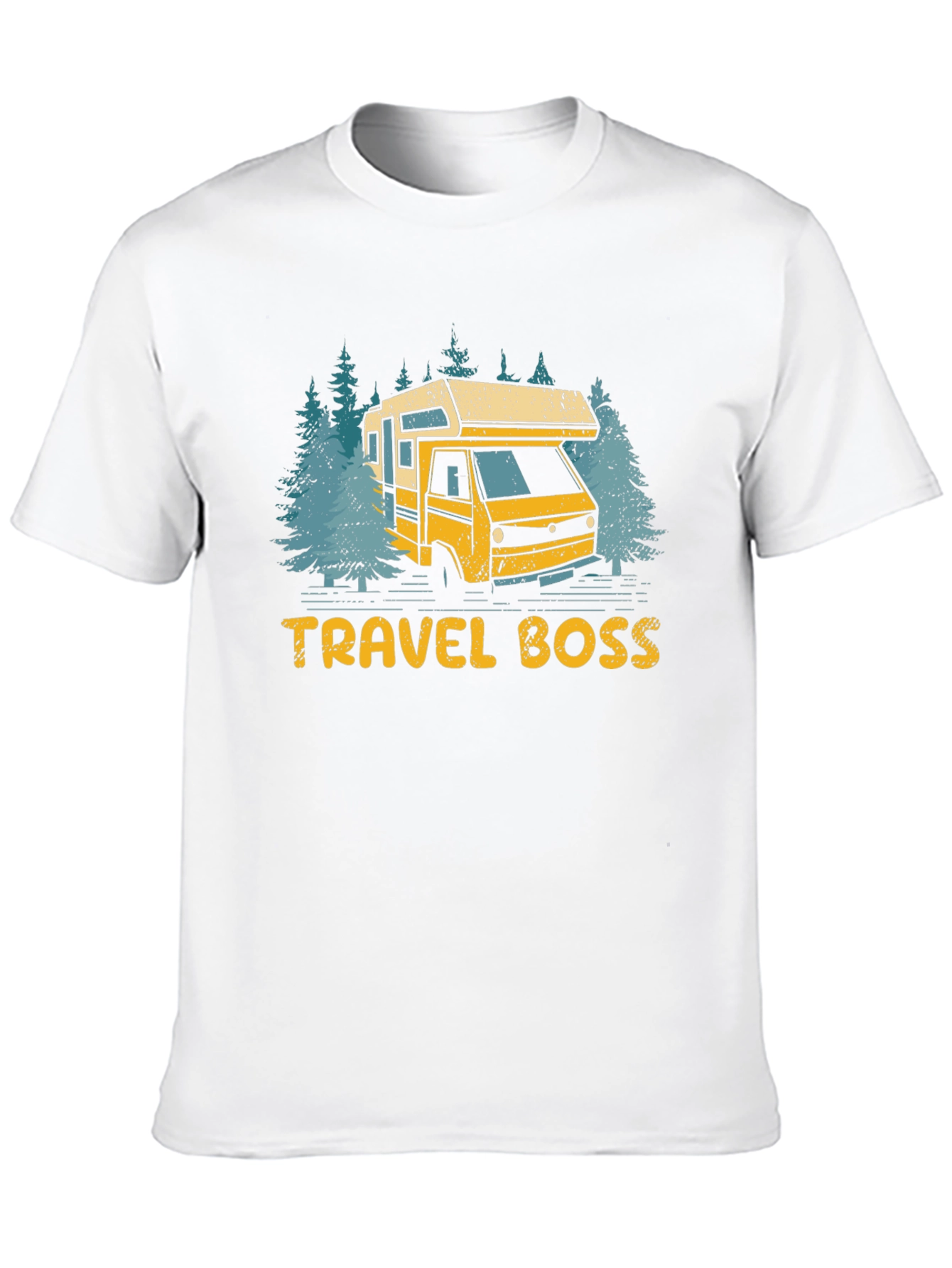 Travel Boss RV Camping Graphic Tee - Black