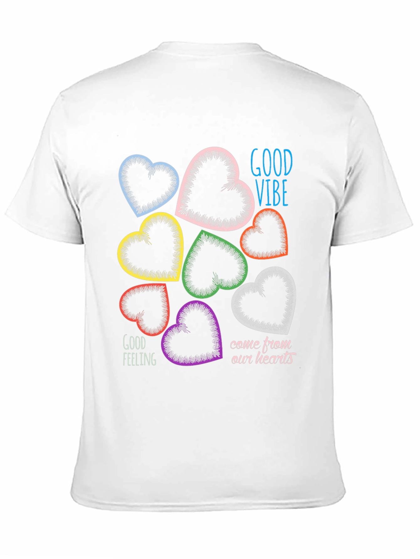 Good Vibes Heart Graphic T-Shirt