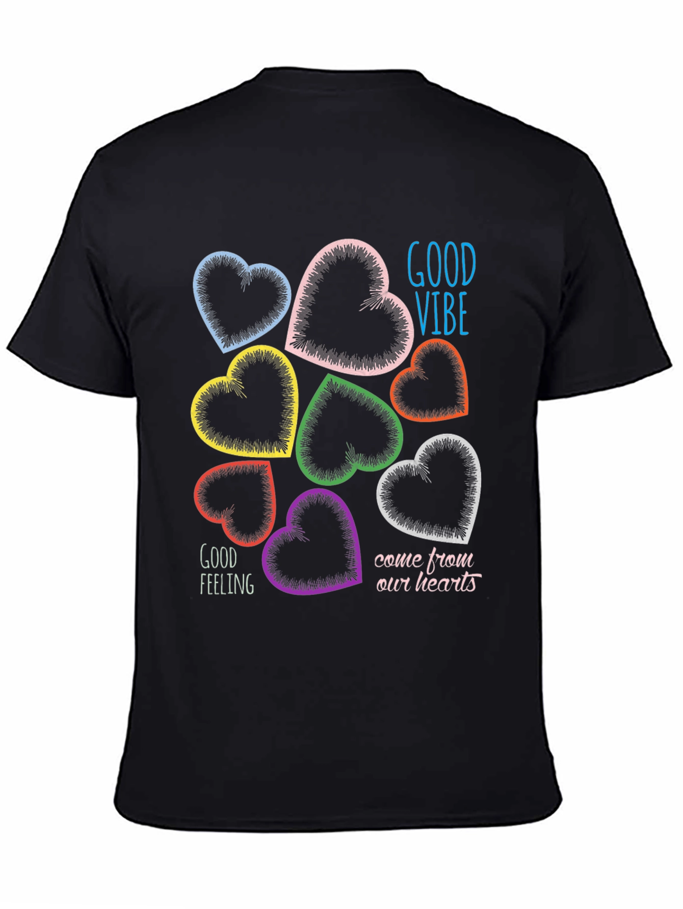 Good Vibes Heart Graphic T-Shirt