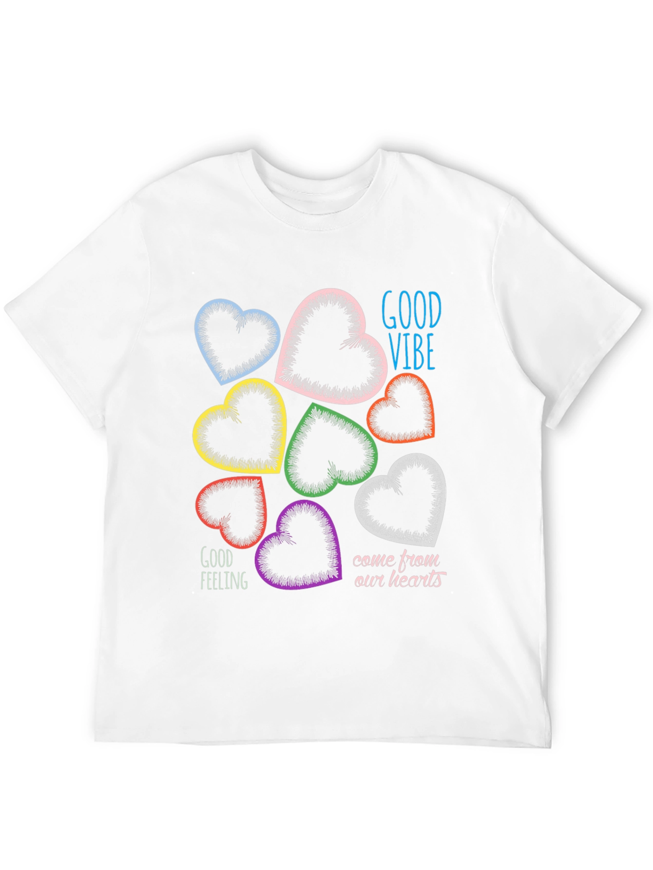 Good Vibes Heart Graphic T-Shirt