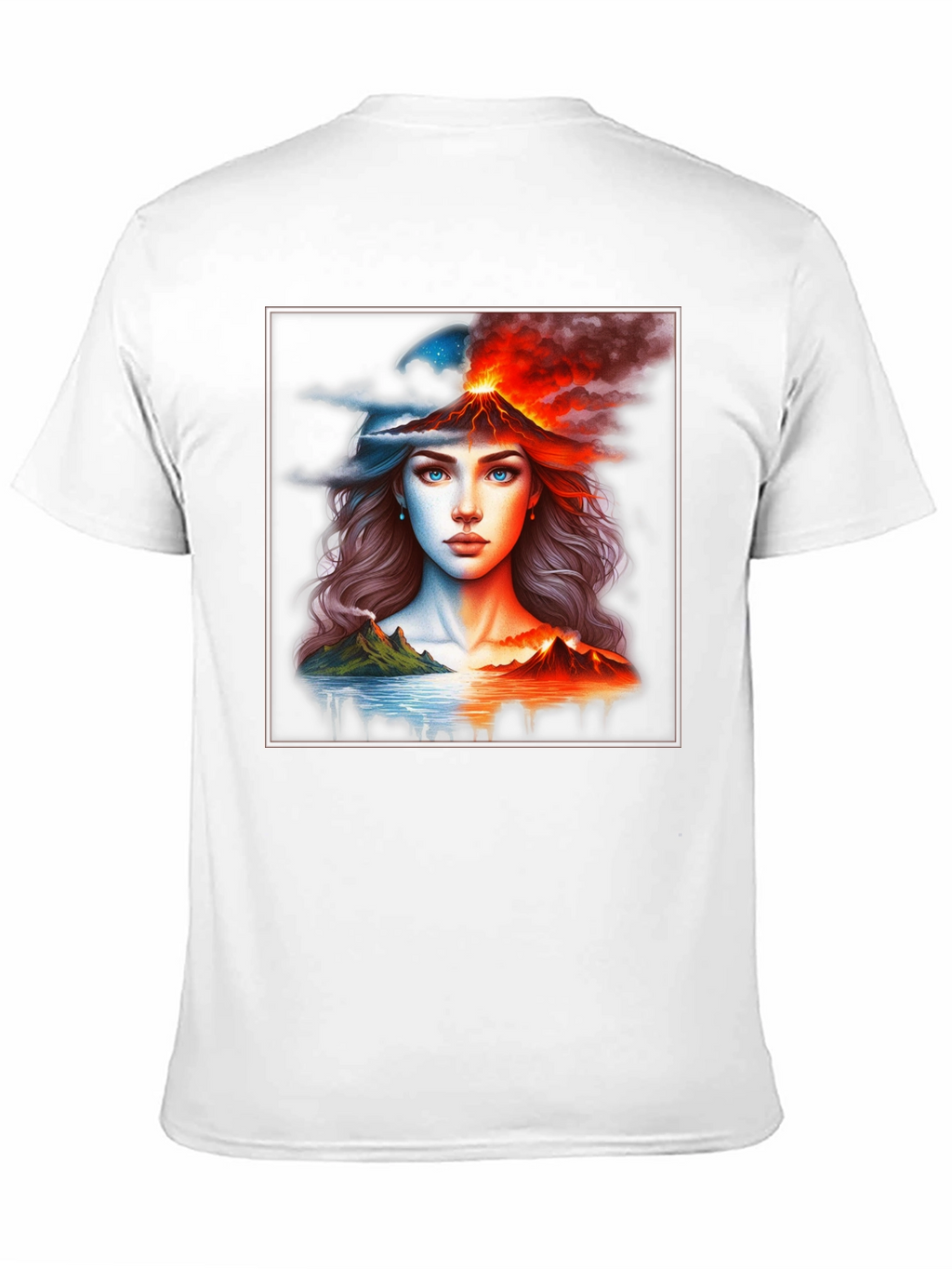 Volcano Woman Graphic T-Shirt - Black Tee