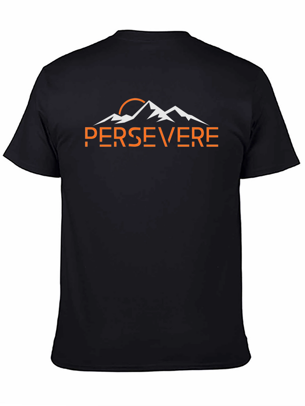 Persevere Mountain Graphic Tee - Black