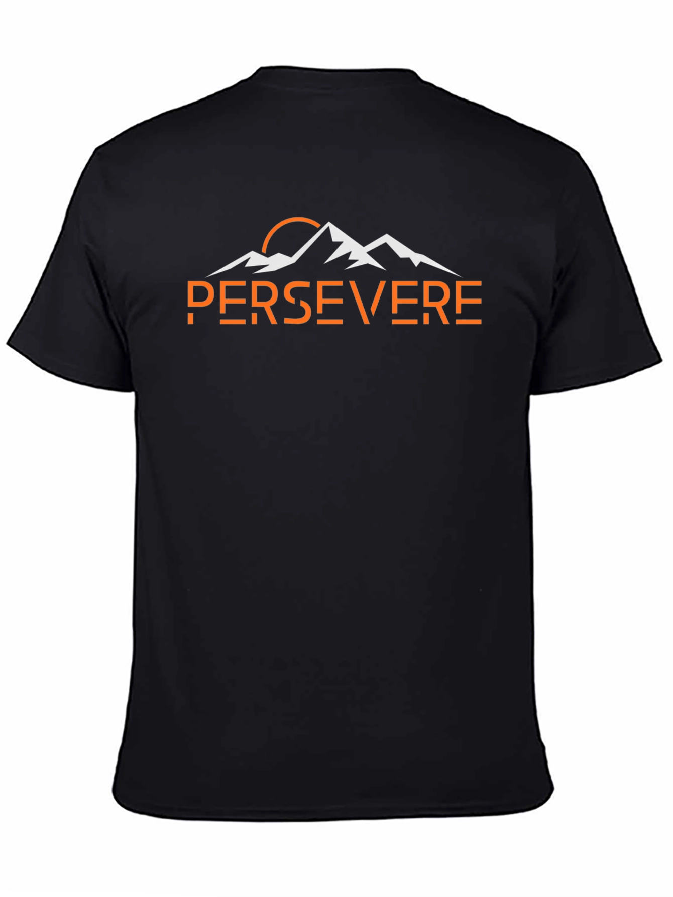 Persevere Mountain Graphic Tee - Black