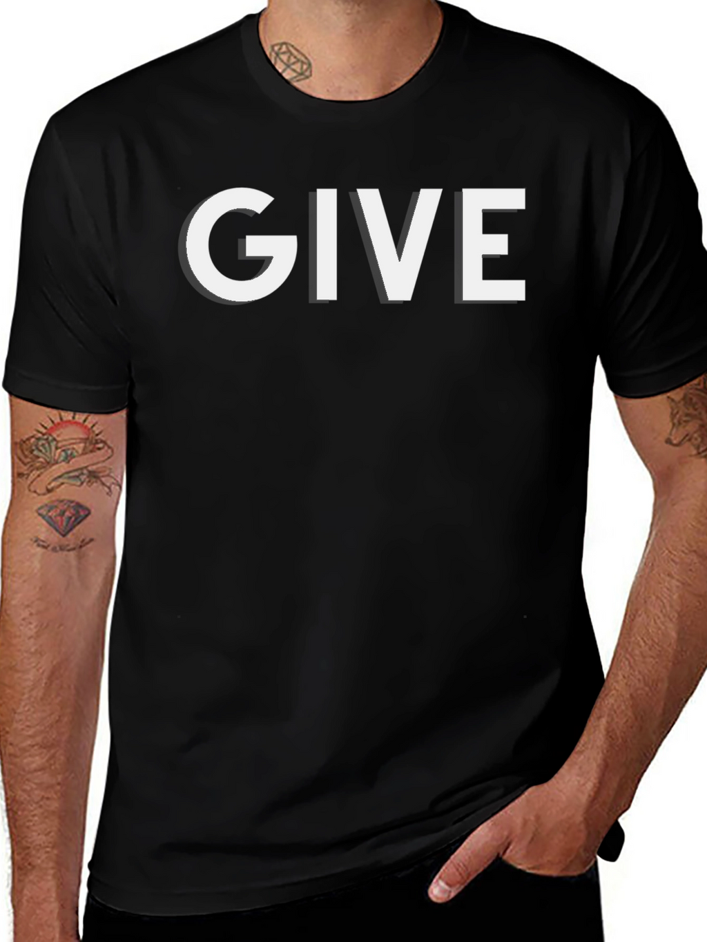 GIVE Graphic Tee - Classic Short Sleeve T-Shirt