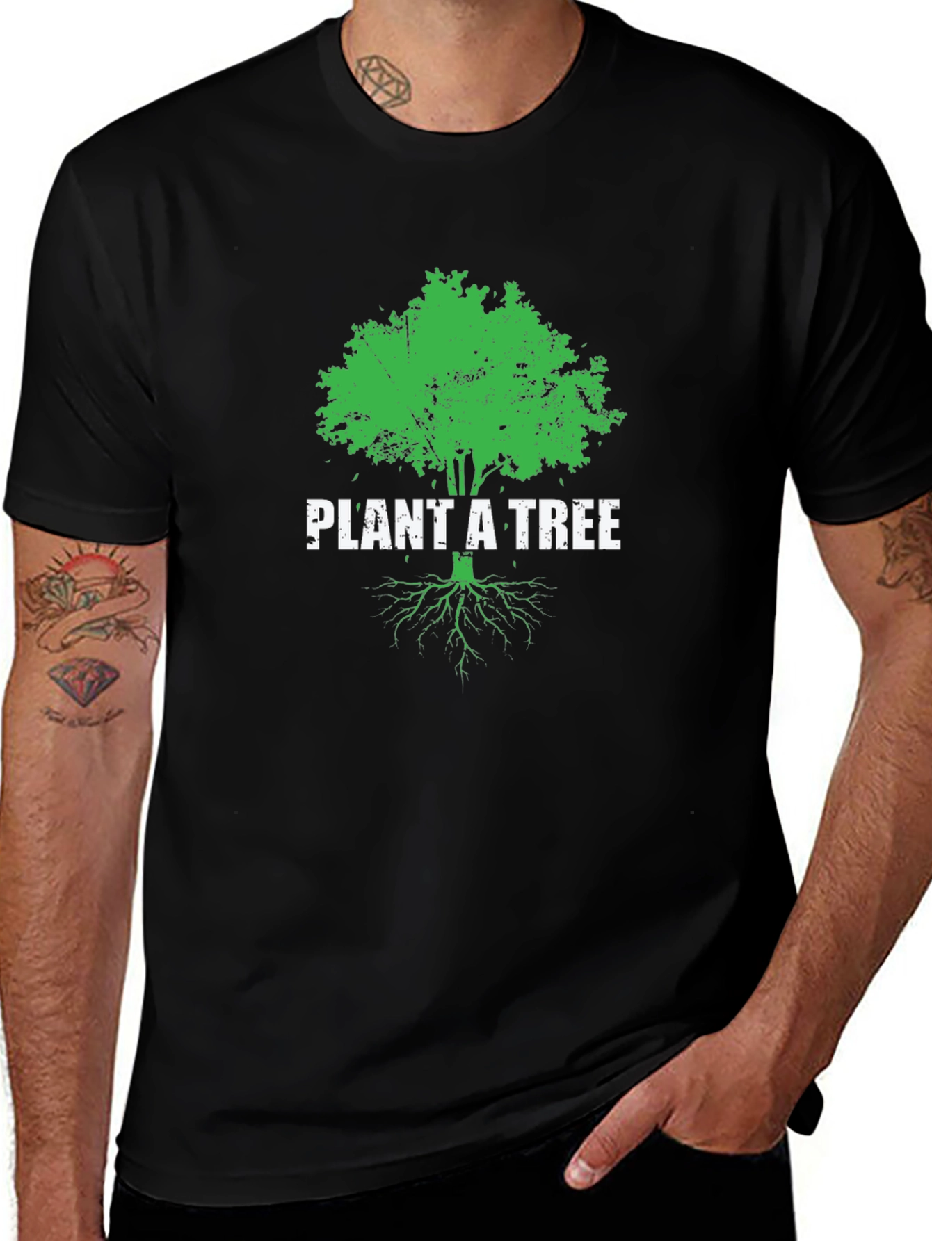 Plant A Tree Graphic Tee - Eco-Friendly Shirt