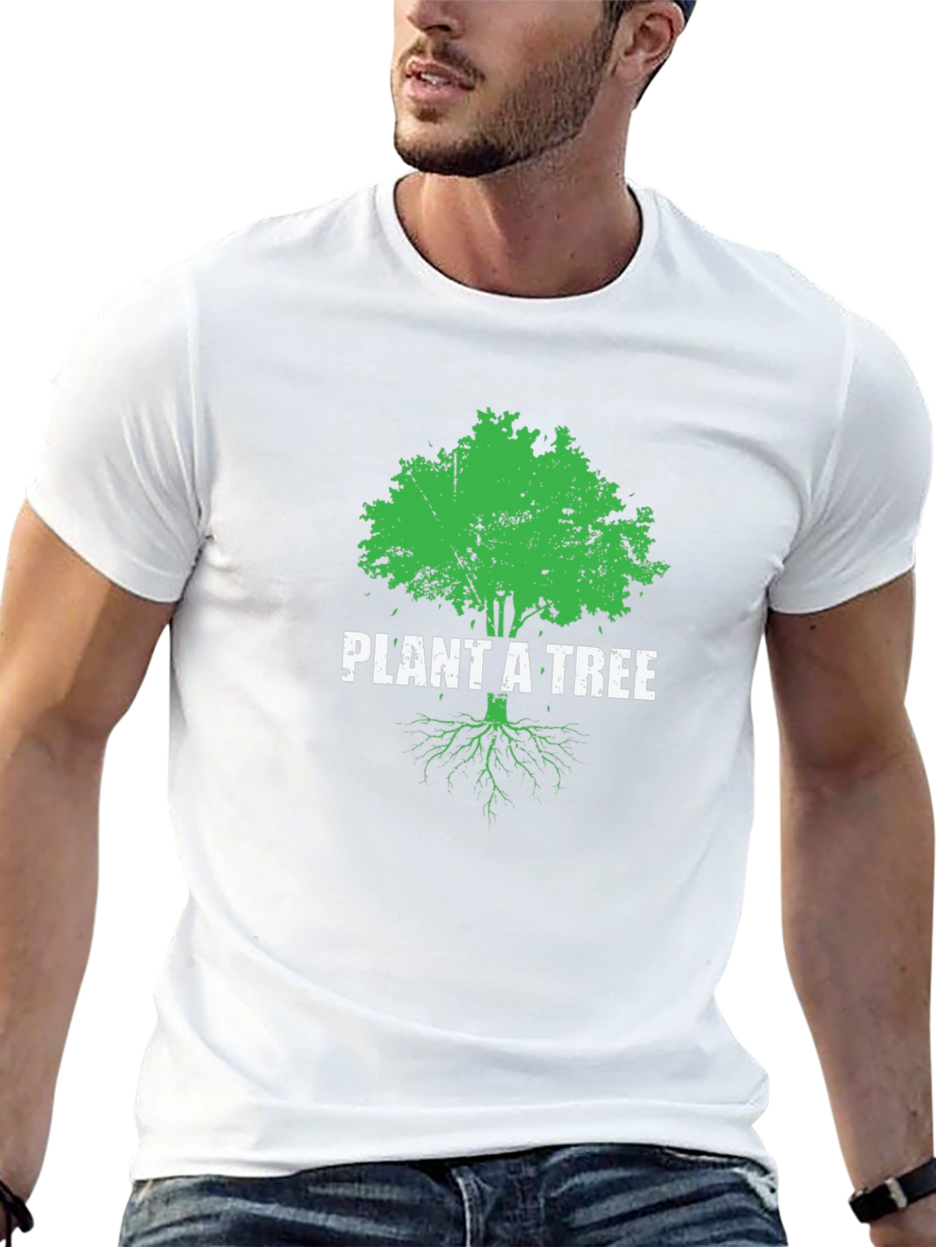 Plant A Tree Graphic Tee - Eco-Friendly Shirt