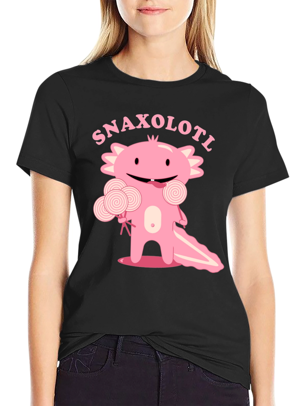 Snaxolotl T-Shirt - Cute Axolotl Candy Design