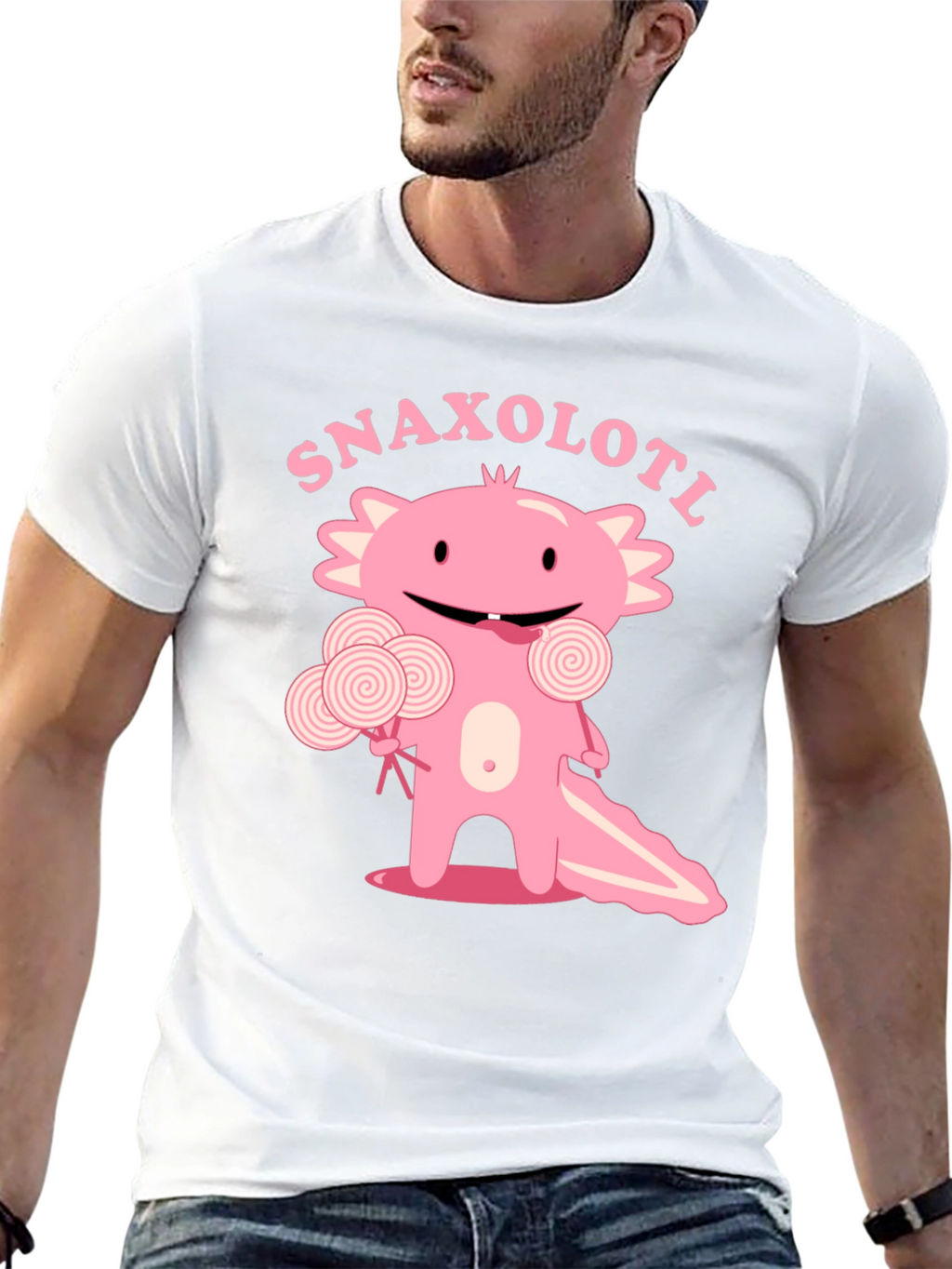 Snaxolotl T-Shirt - Cute Axolotl Candy Design