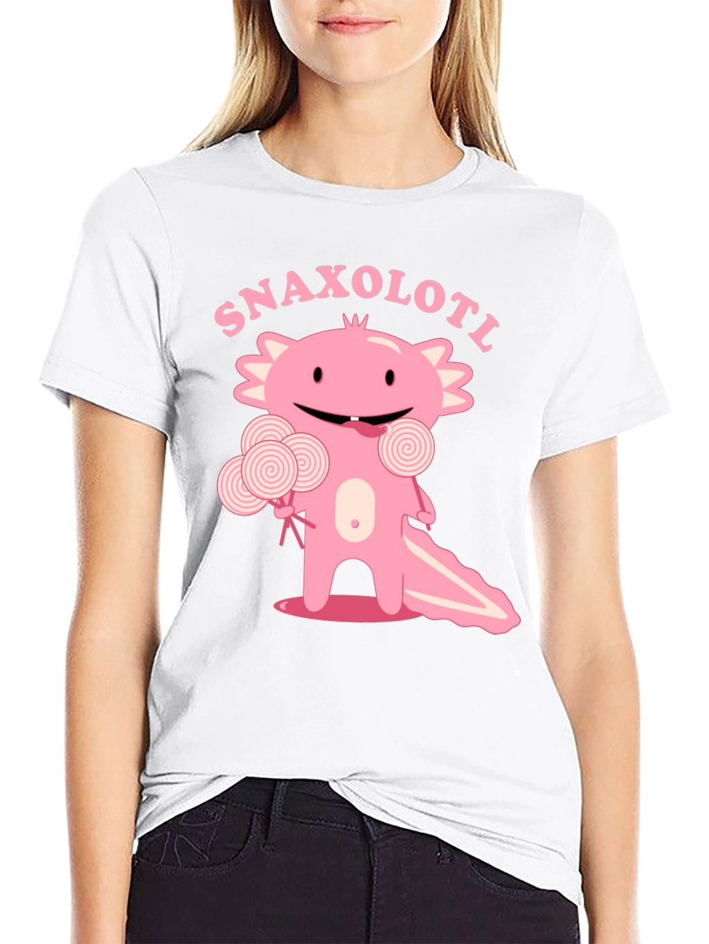 Snaxolotl T-Shirt - Cute Axolotl Candy Design
