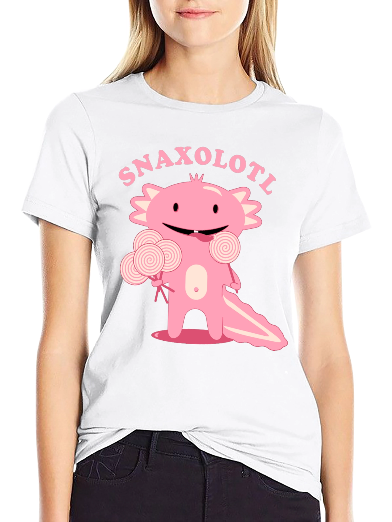 Snaxolotl T-Shirt - Cute Axolotl Candy Design