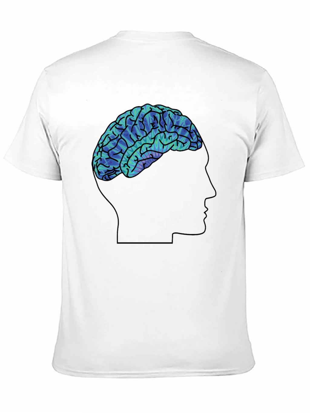 Mindful Brain Graphic Tee - Soft Black Cotton