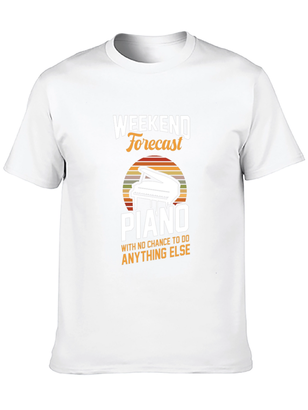Weekend Forecast Piano T-Shirt
