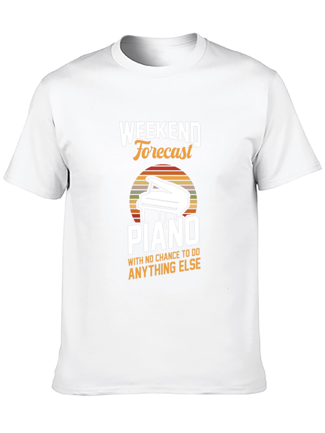 Weekend Forecast Piano T-Shirt