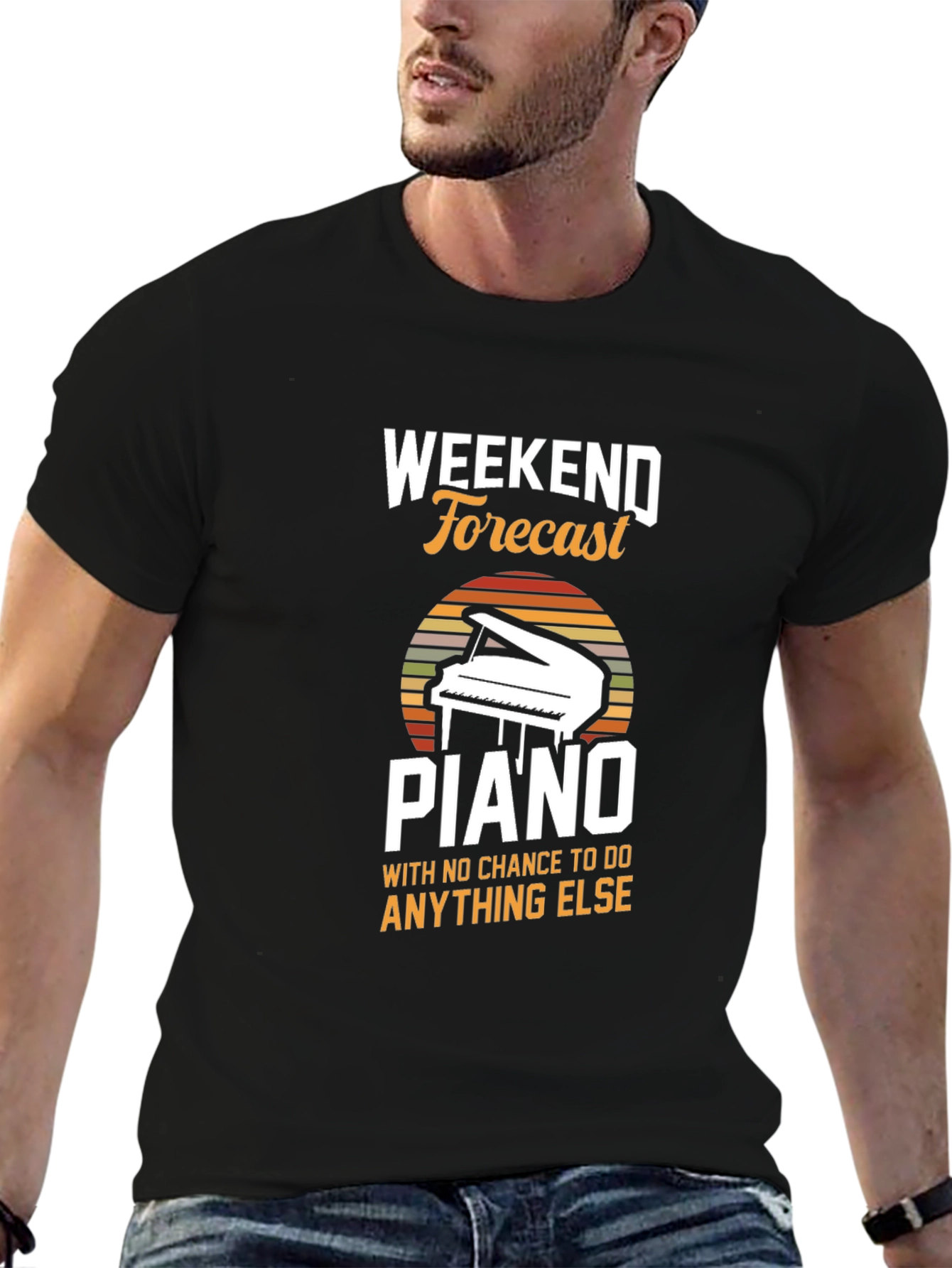 Weekend Forecast Piano T-Shirt