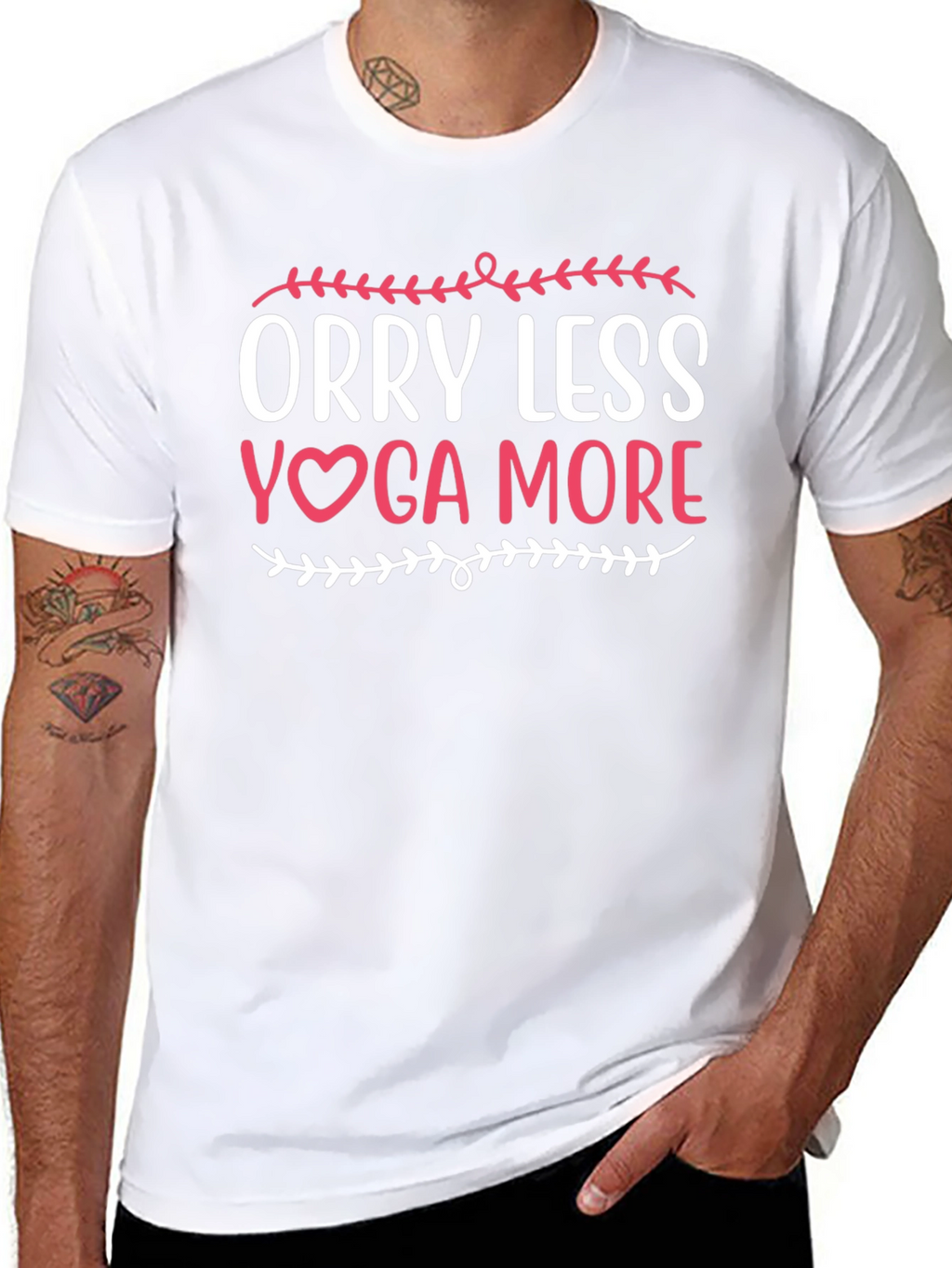 Worry Less Yoga More Graphic Tee