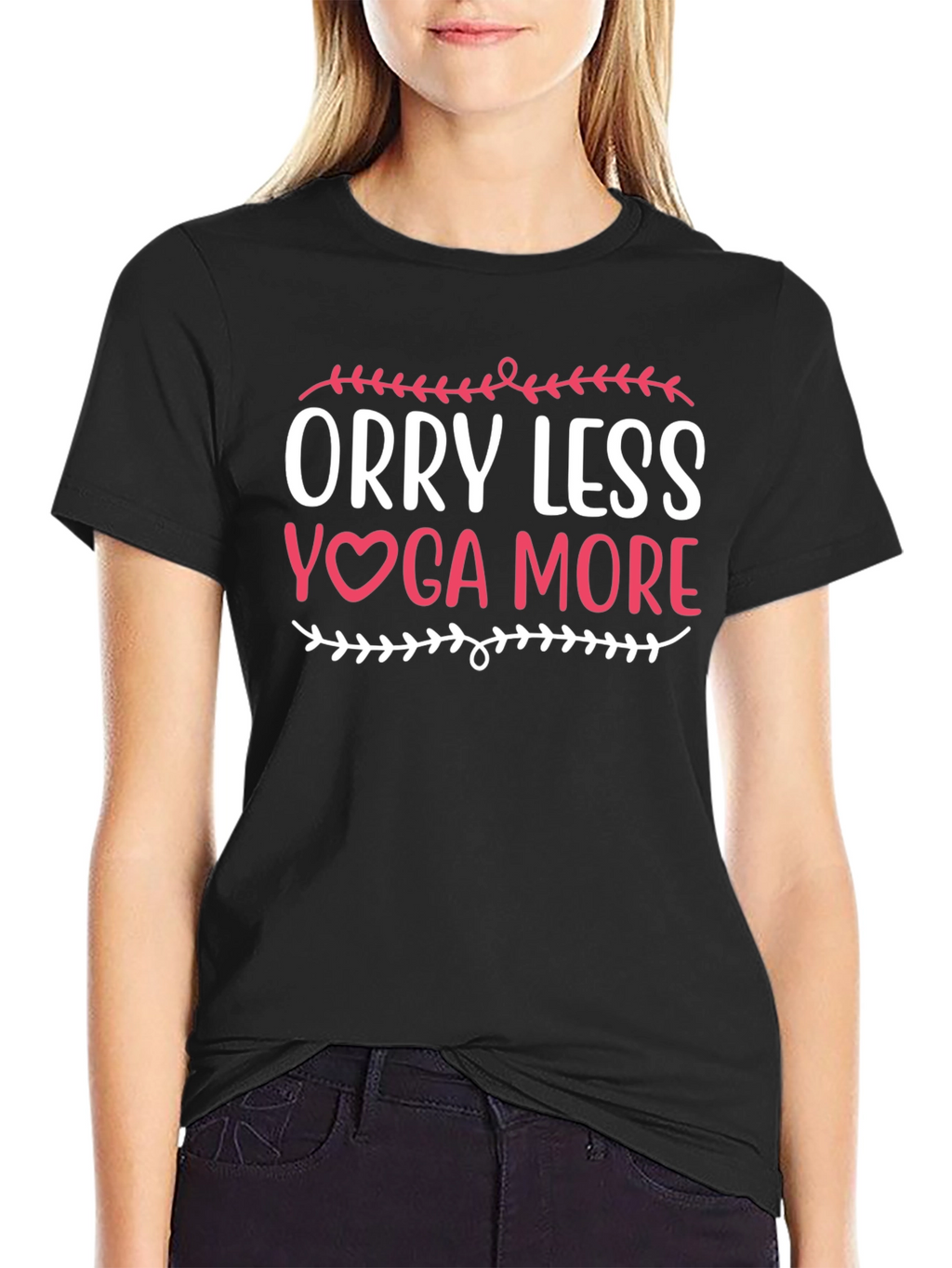 Worry Less Yoga More Graphic Tee