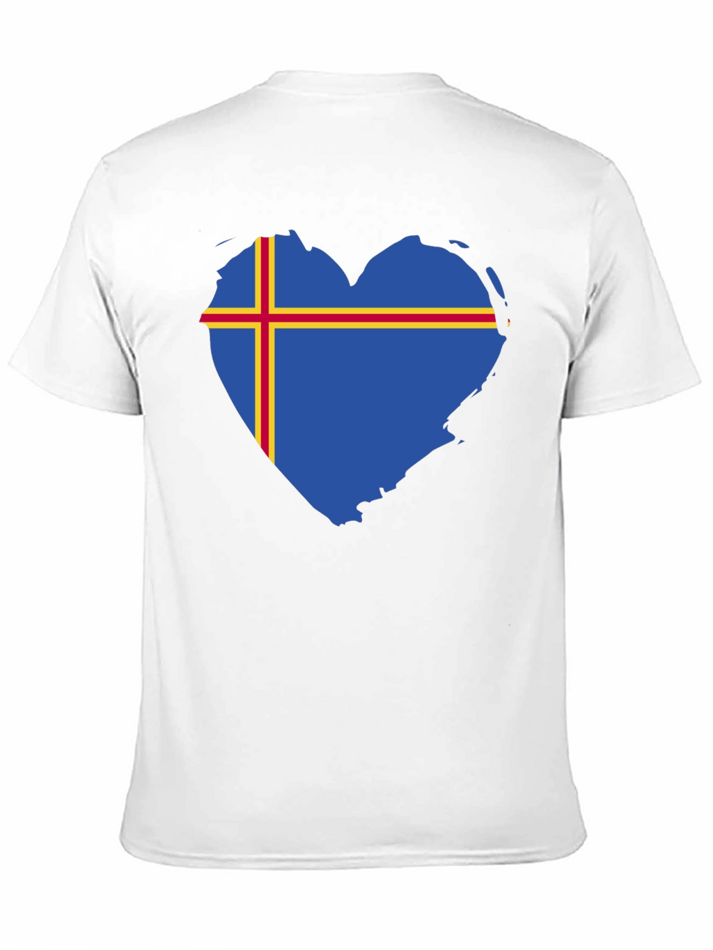 Aland Islands Flag Heart T-Shirt