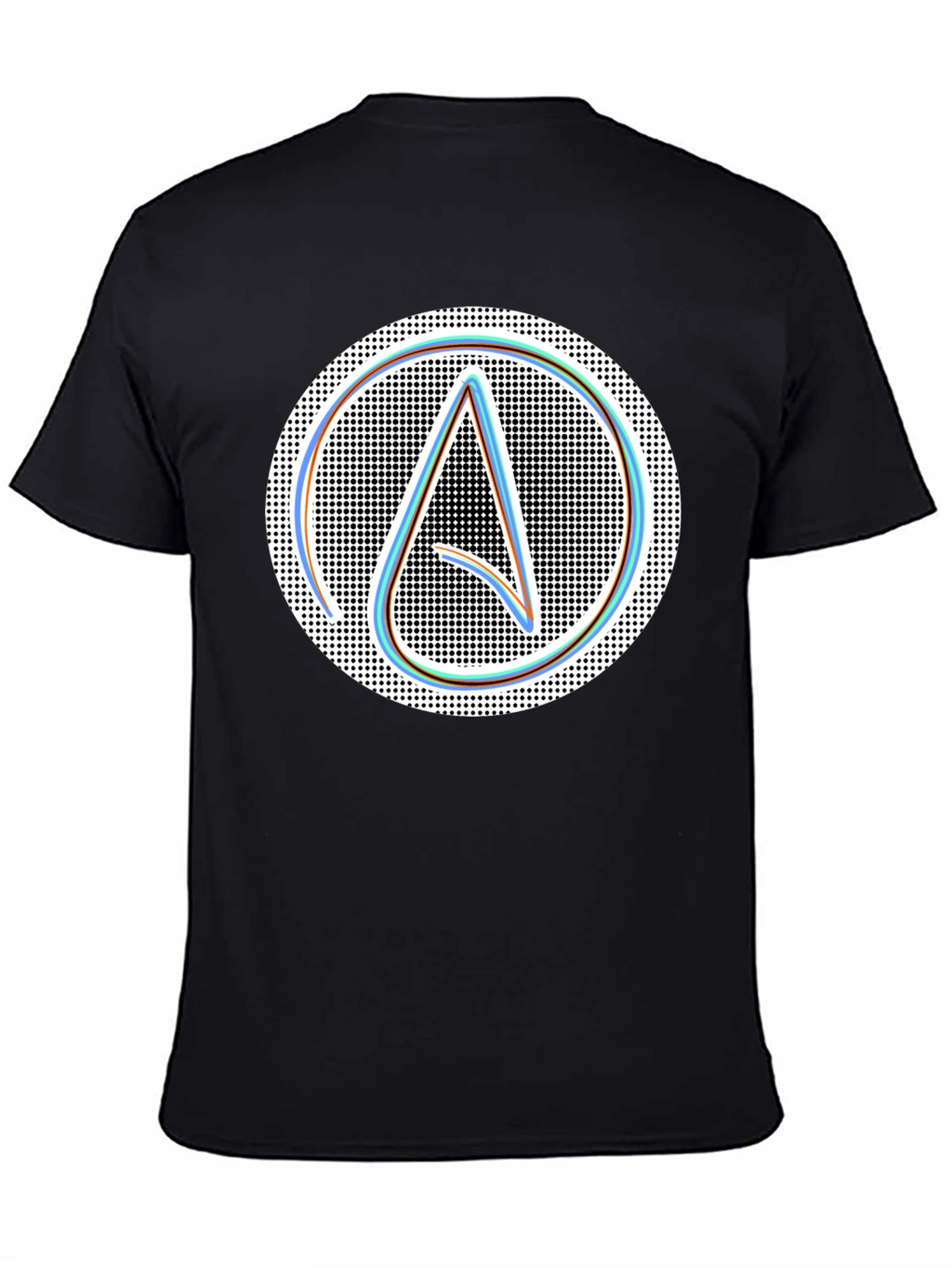 Atheist Symbol T-Shirt: Modern Black Graphic Tee