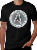 Atheist Symbol T-Shirt: Modern Black Graphic Tee