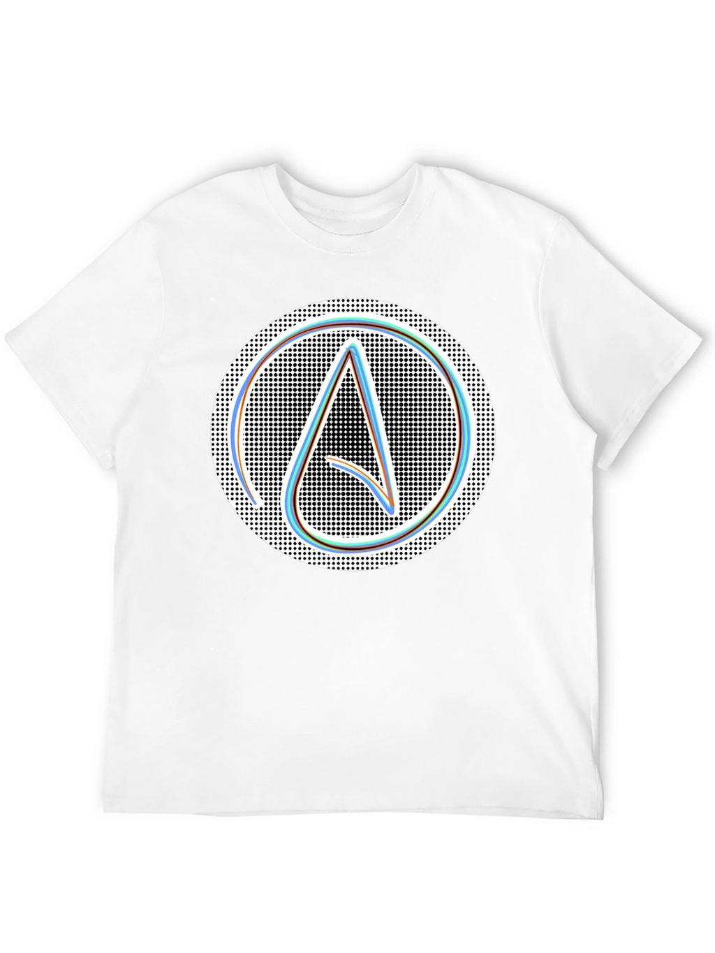 Atheist Symbol T-Shirt: Modern Black Graphic Tee