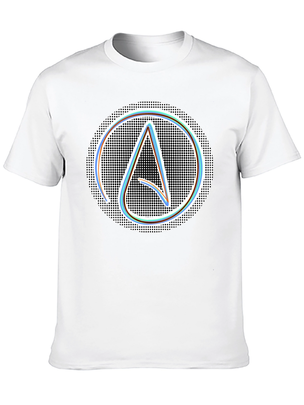 Atheist Symbol T-Shirt: Modern Black Graphic Tee