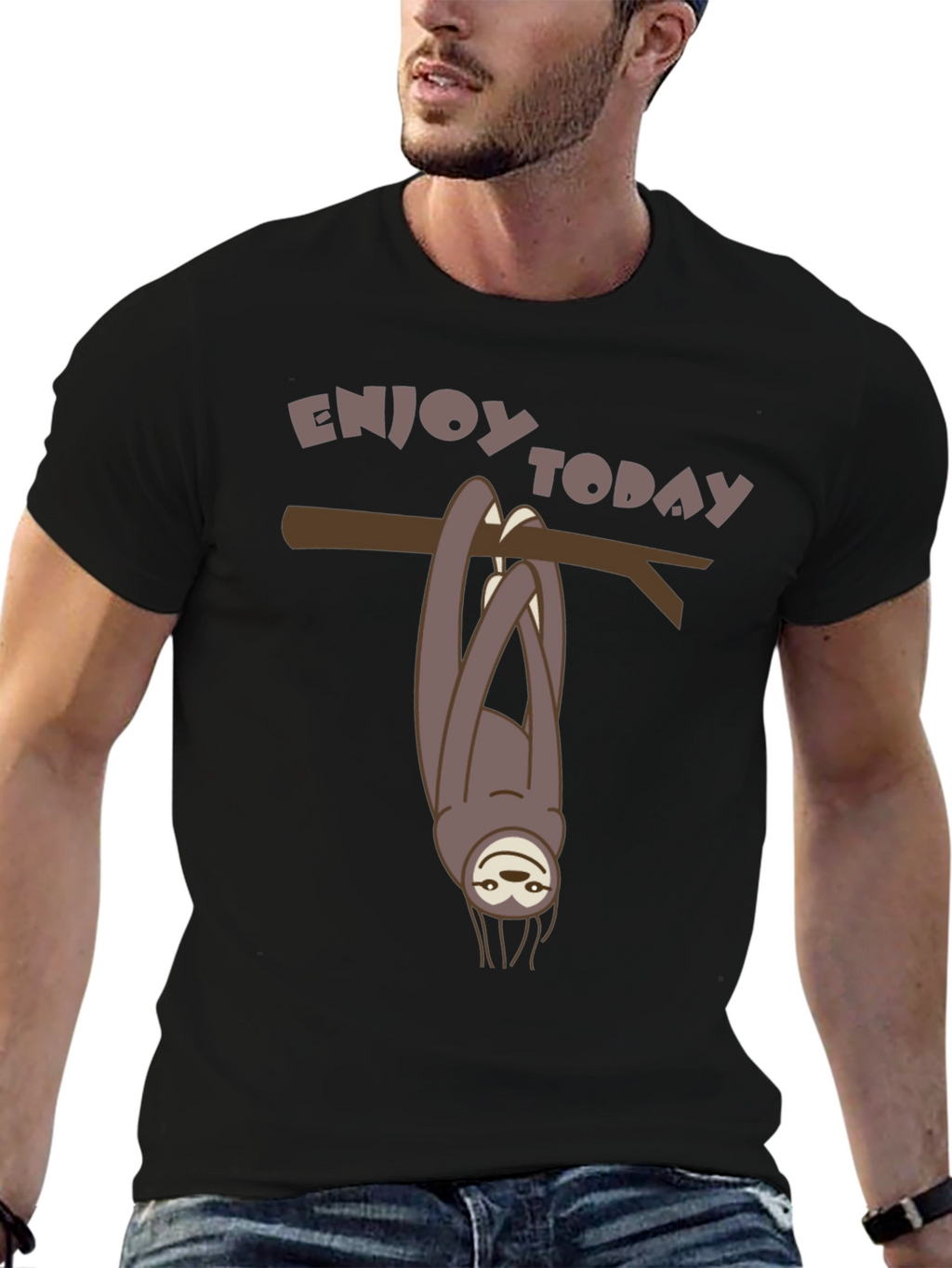 Enjoy Today Sloth Graphic Tee
