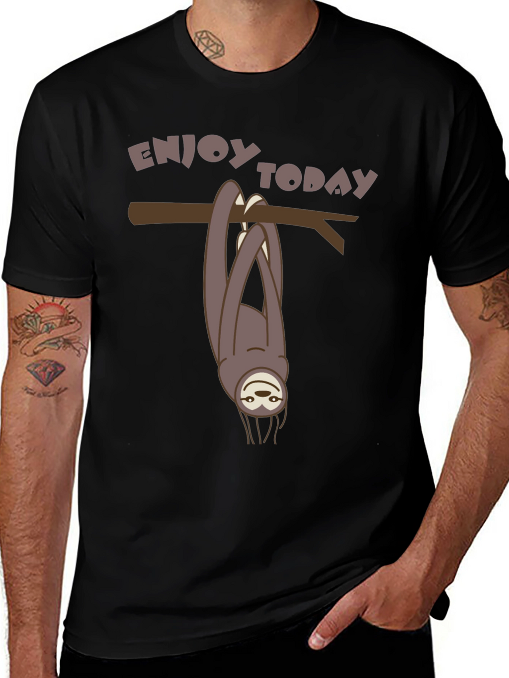 Enjoy Today Sloth Graphic Tee