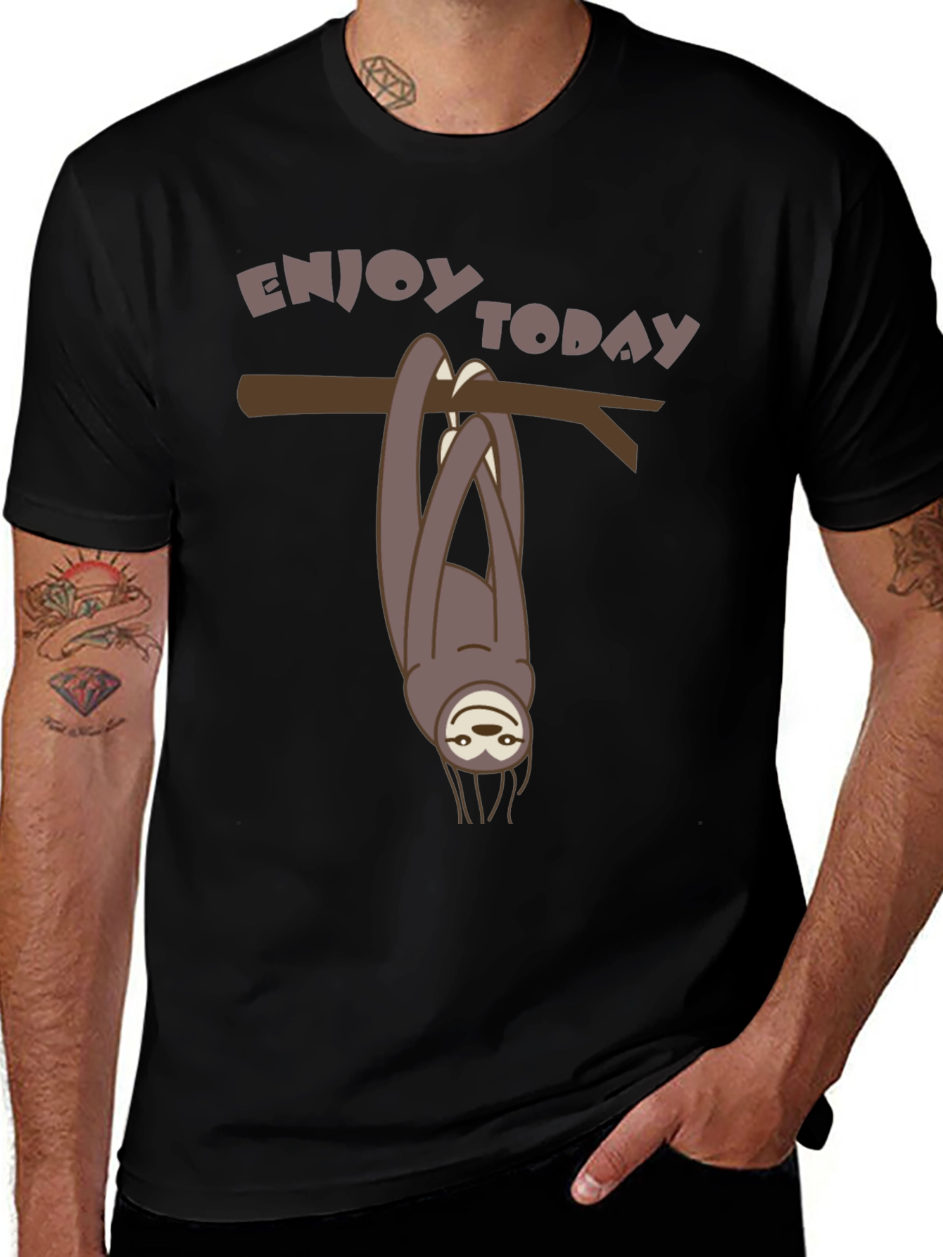 Enjoy Today Sloth Graphic Tee