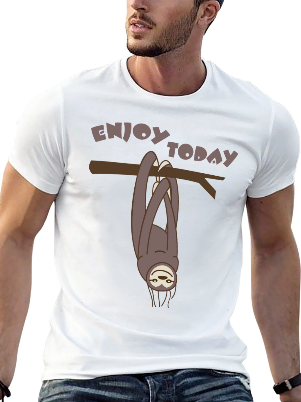 Enjoy Today Sloth Graphic Tee