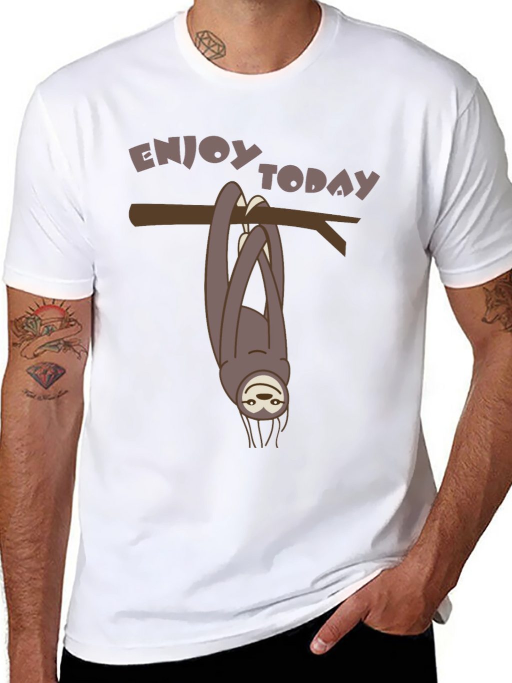 Enjoy Today Sloth Graphic Tee