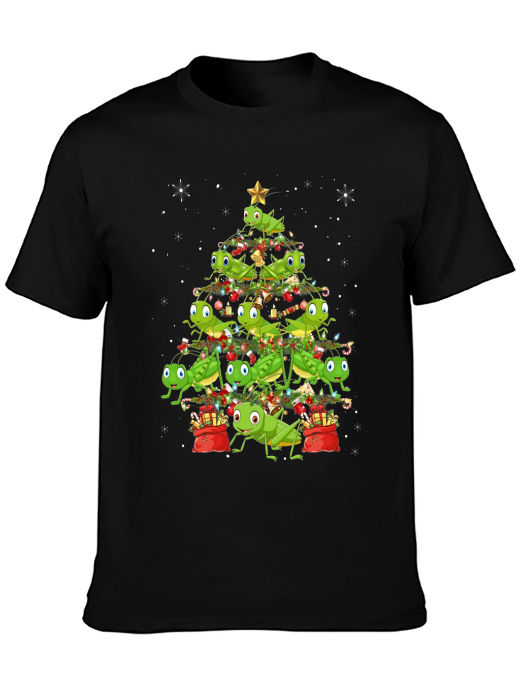 Grasshopper Christmas Tree Graphic Tee