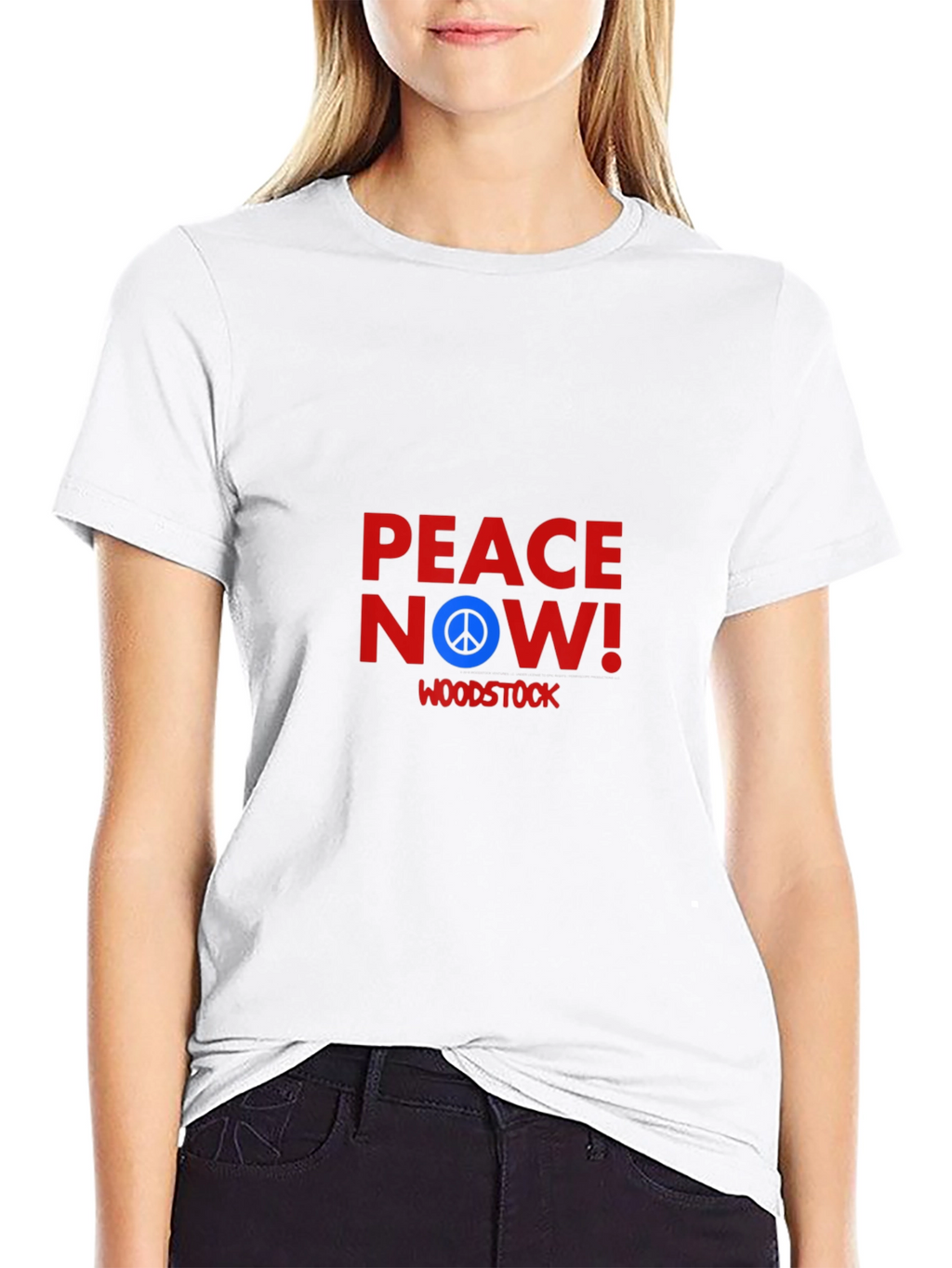Peace Now Woodstock T-Shirt - Black