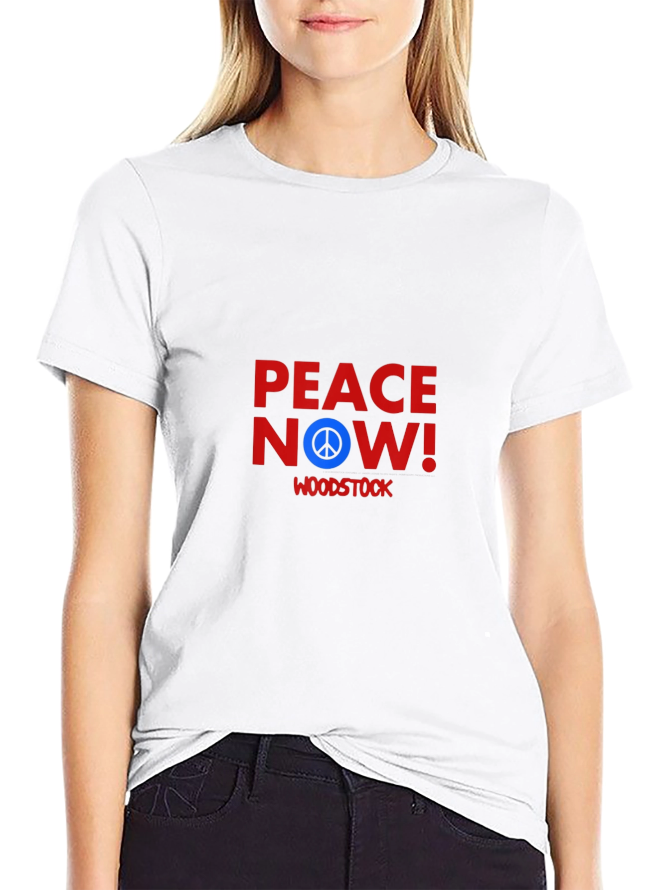 Peace Now Woodstock T-Shirt - Black