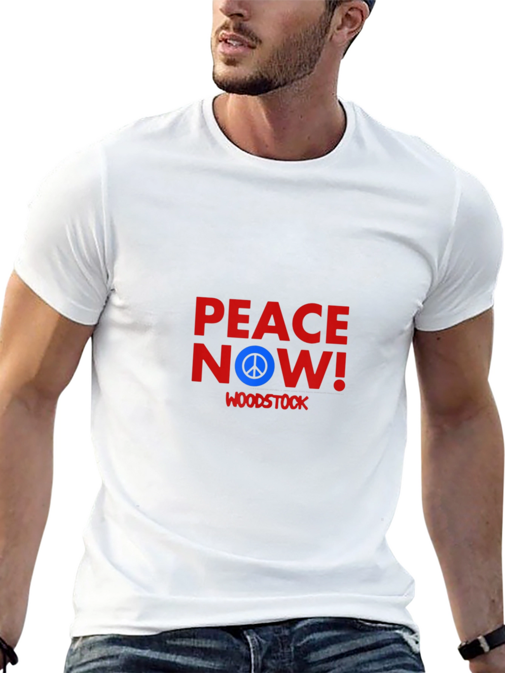 Peace Now Woodstock T-Shirt - Black