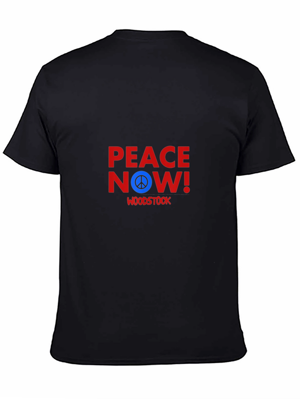 Peace Now Woodstock T-Shirt - Black