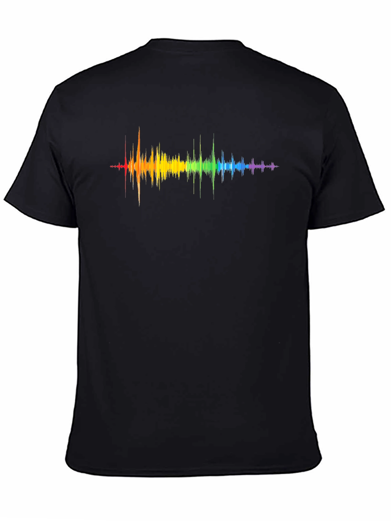 Rainbow Sound Wave Graphic T-Shirt