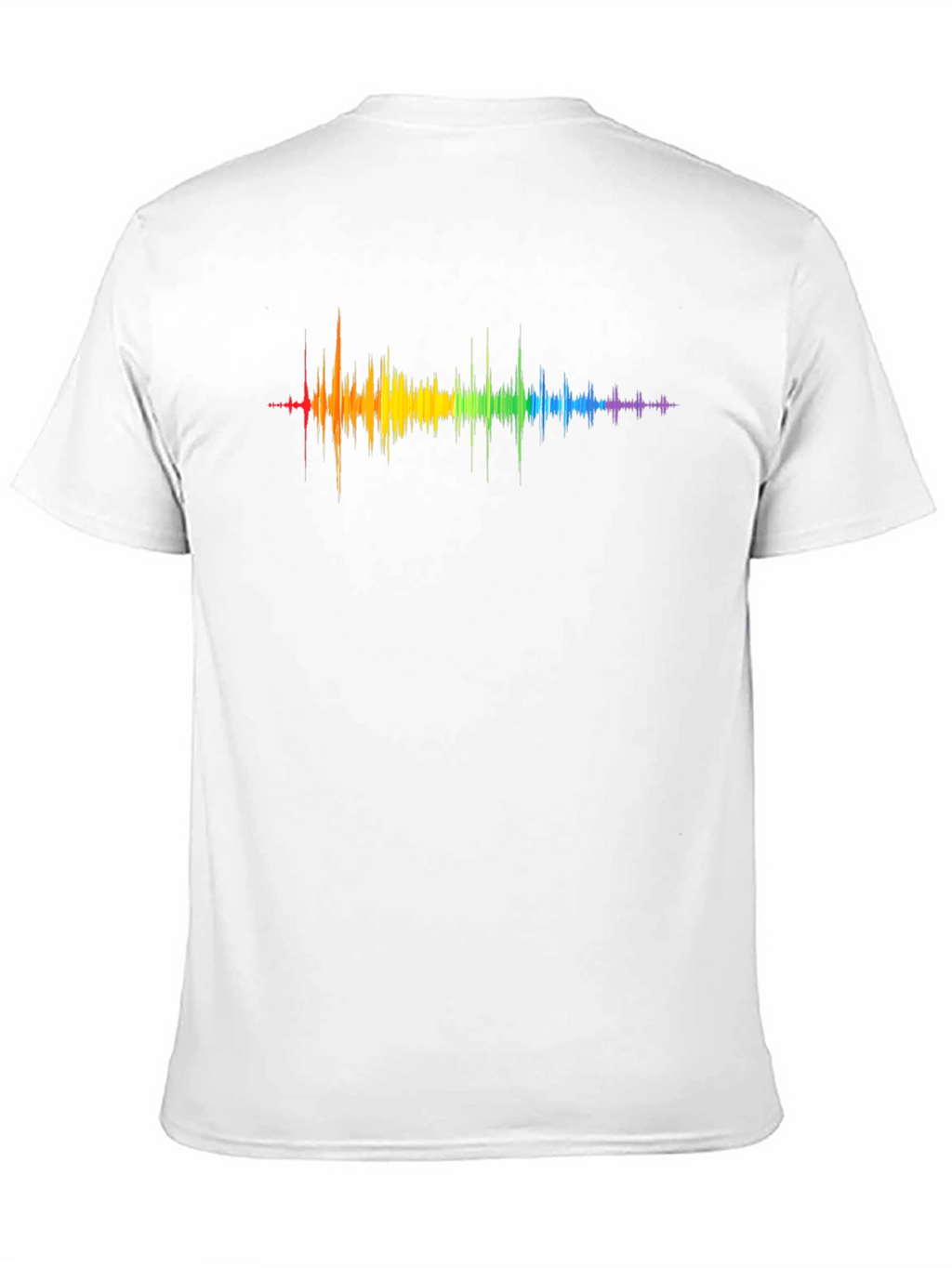 Rainbow Sound Wave Graphic T-Shirt