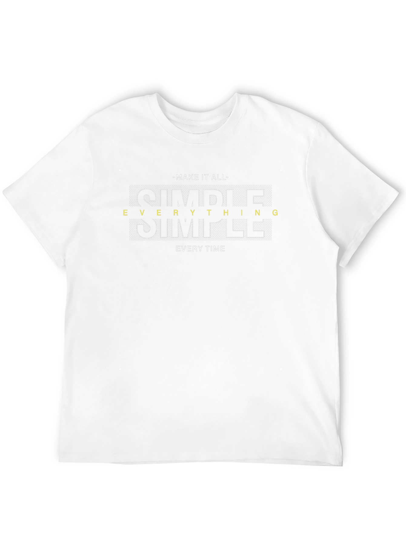Simple Everything Graphic Black T-Shirt