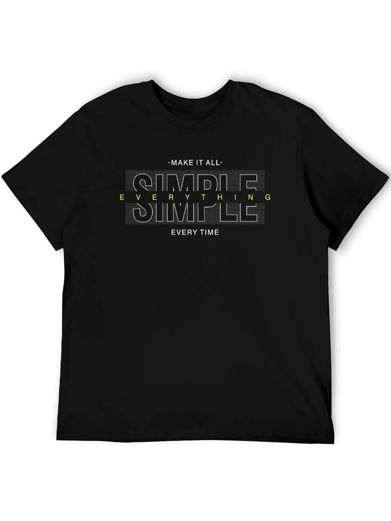 Simple Everything Graphic Black T-Shirt