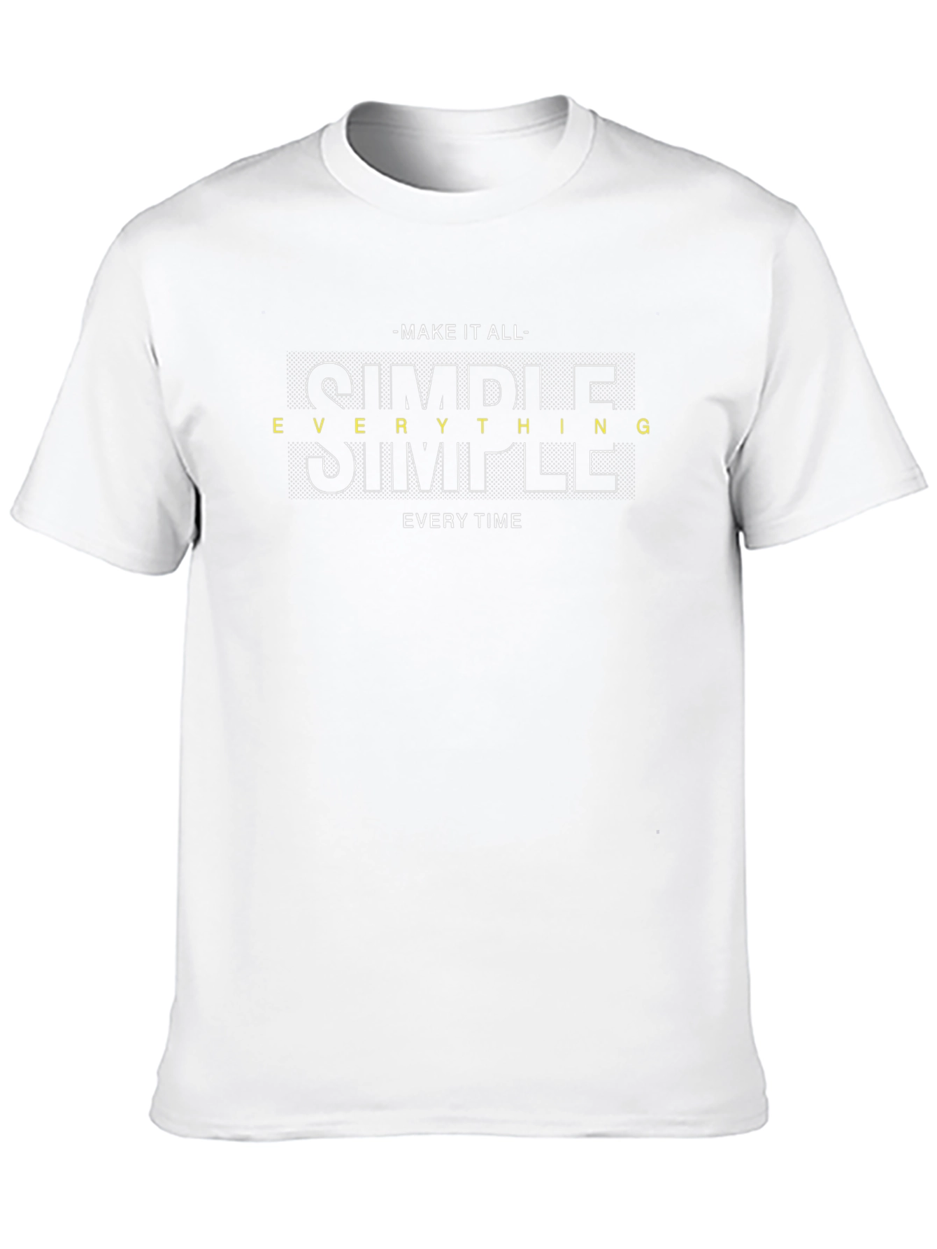 Simple Everything Graphic Black T-Shirt