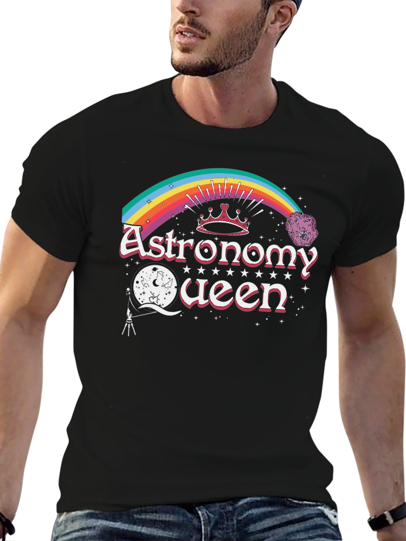 Astronomy Queen Black T-Shirt