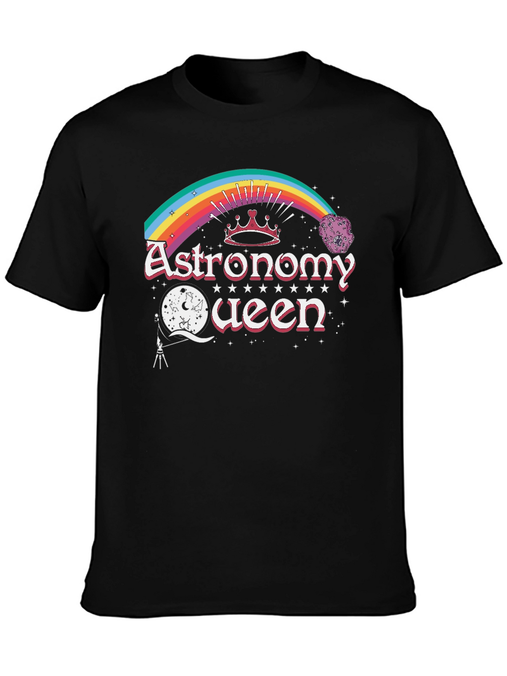 Astronomy Queen Black T-Shirt