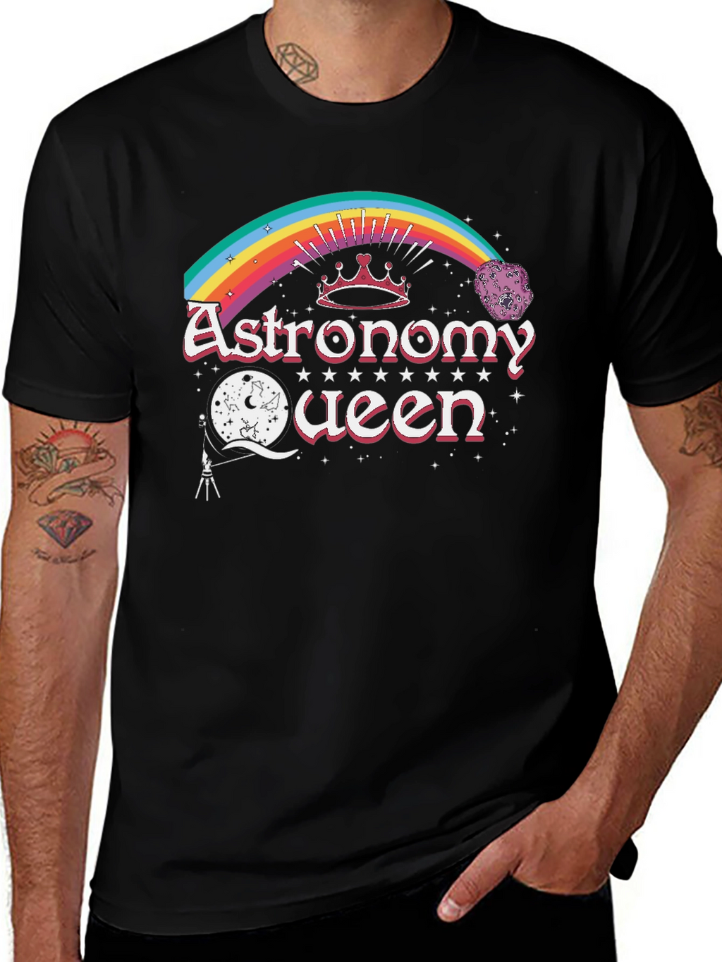 Astronomy Queen Black T-Shirt