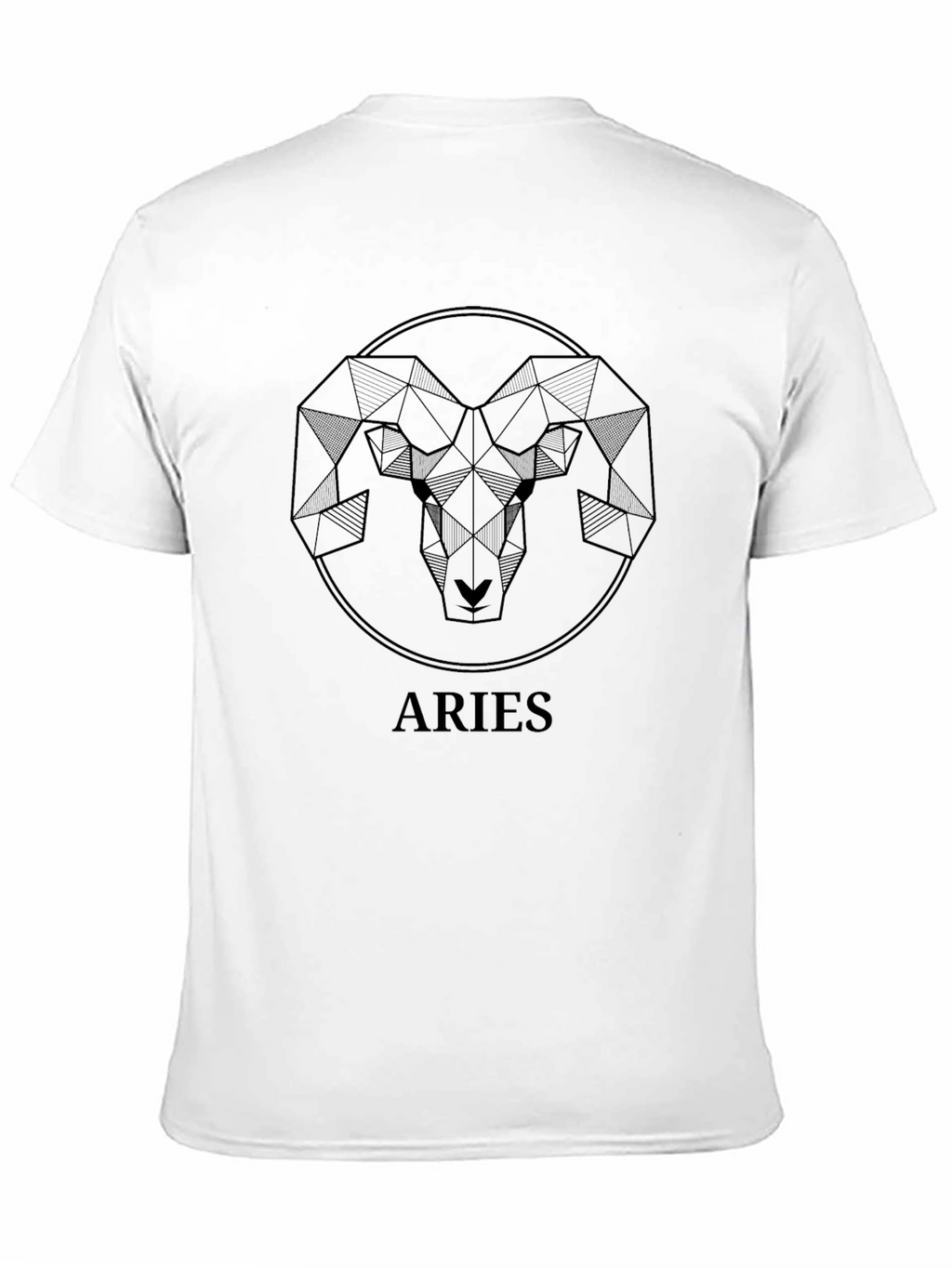Aries Zodiac Geometric Graphic Tee