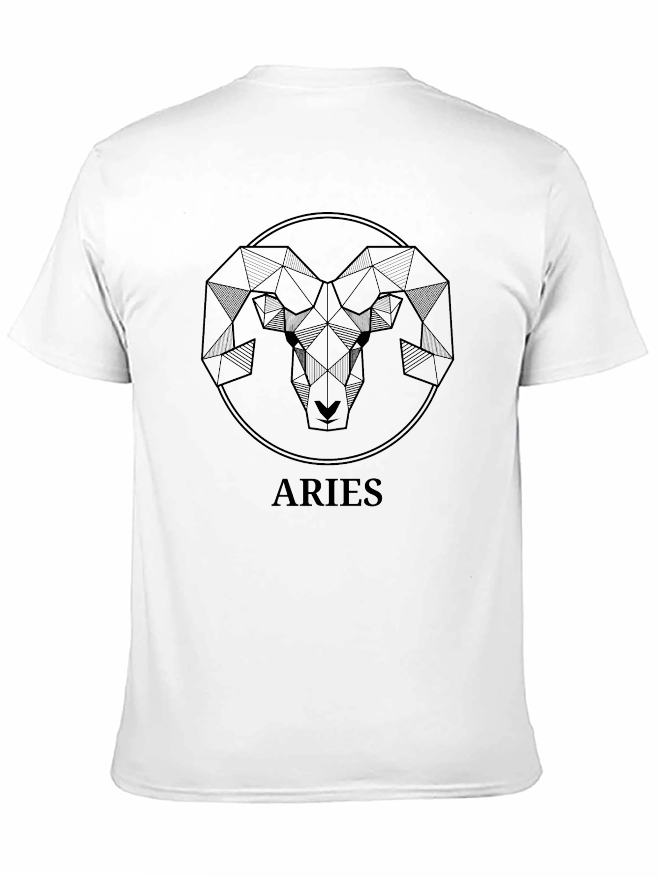 Aries Zodiac Geometric Graphic Tee