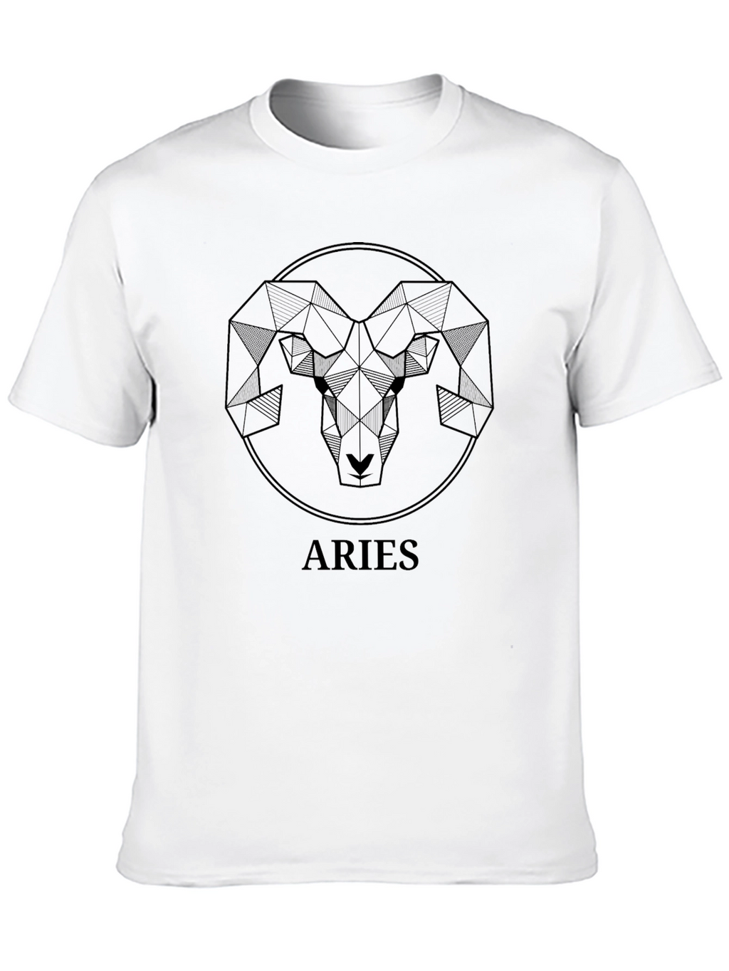 Aries Zodiac Geometric Graphic Tee