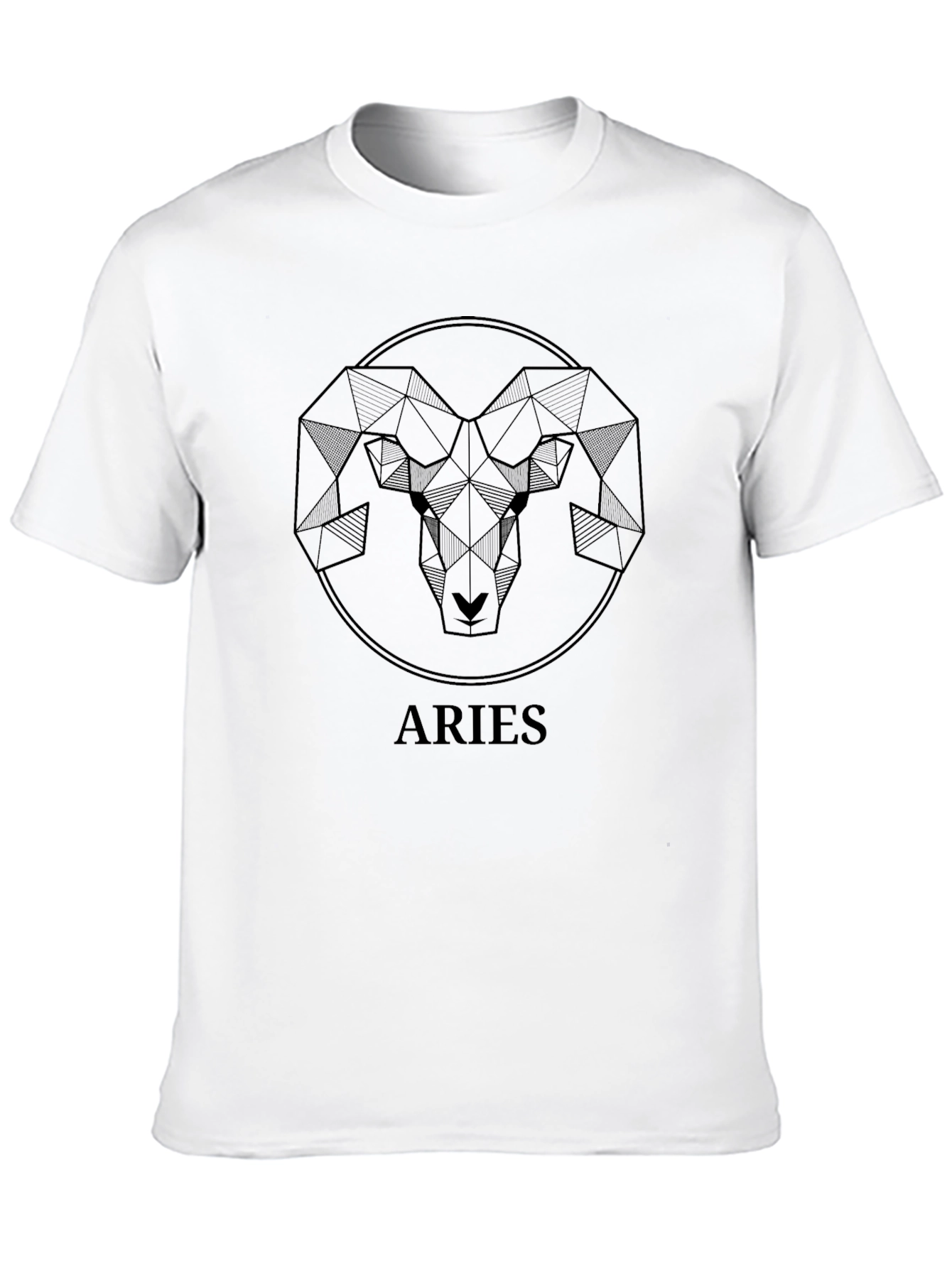 Aries Zodiac Geometric Graphic Tee