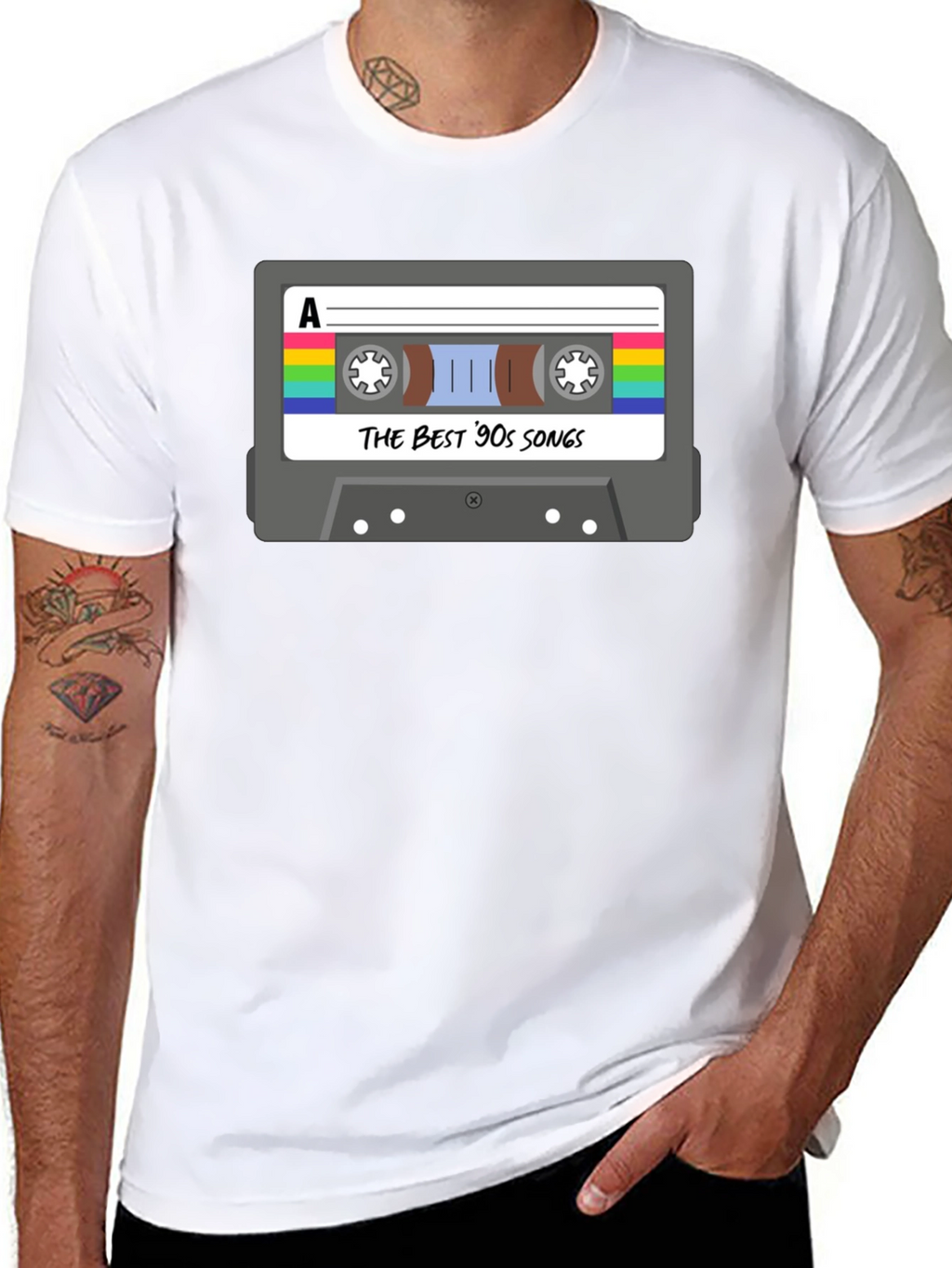 Retro 90s Music Cassette T-Shirt