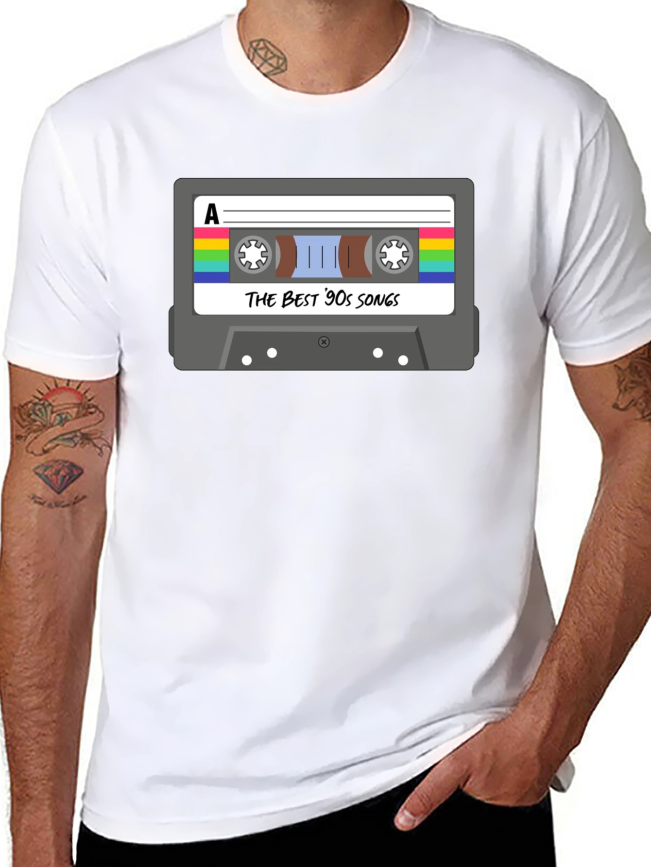 Retro 90s Music Cassette T-Shirt