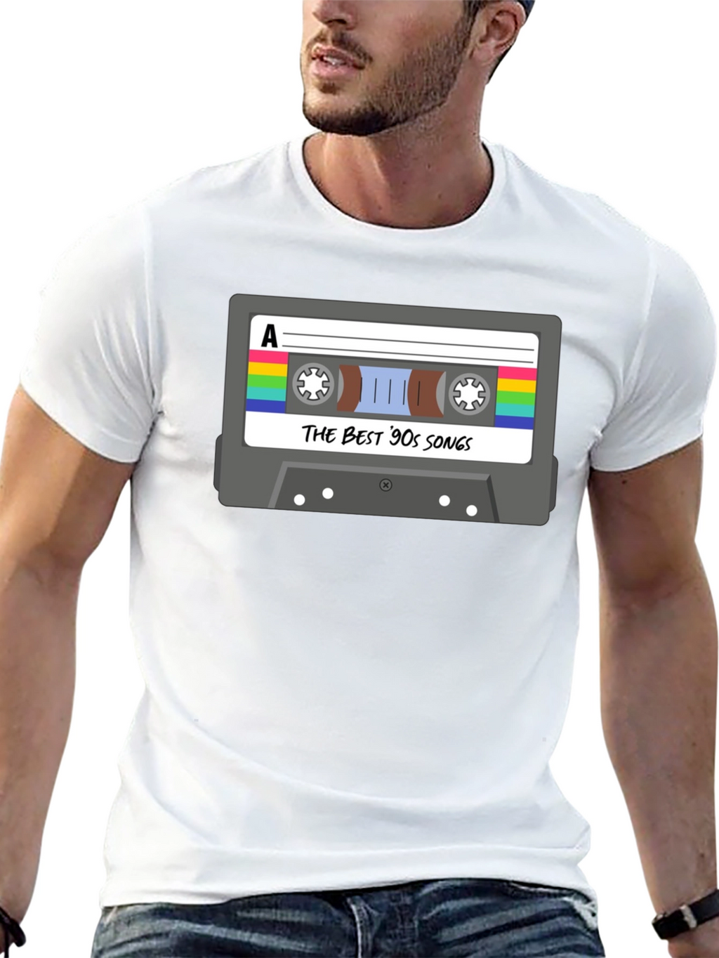 Retro 90s Music Cassette T-Shirt